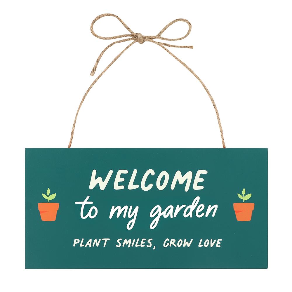 In the Garden Welcome Hanging Sign | Welcome to Tralula UK - Home Of ...