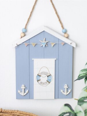 Blue Life Ring Beach Hut Hanging Decoration