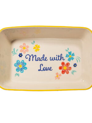 Folk Floral Serving Dish
