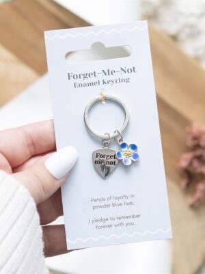 Forget-Me-Not Flower Keyring