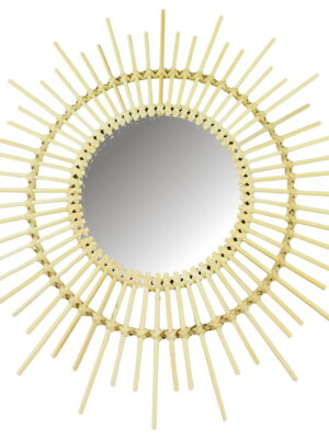 Rattan Mirrors Pointed 51cm