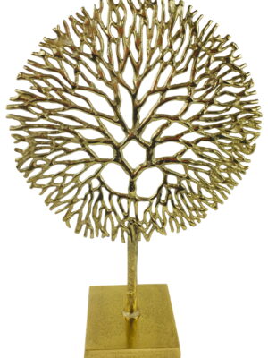 Gold Coral Sculpture