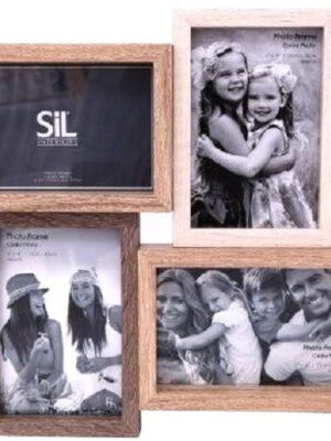 Wooden Quad Photo Frame 31cm