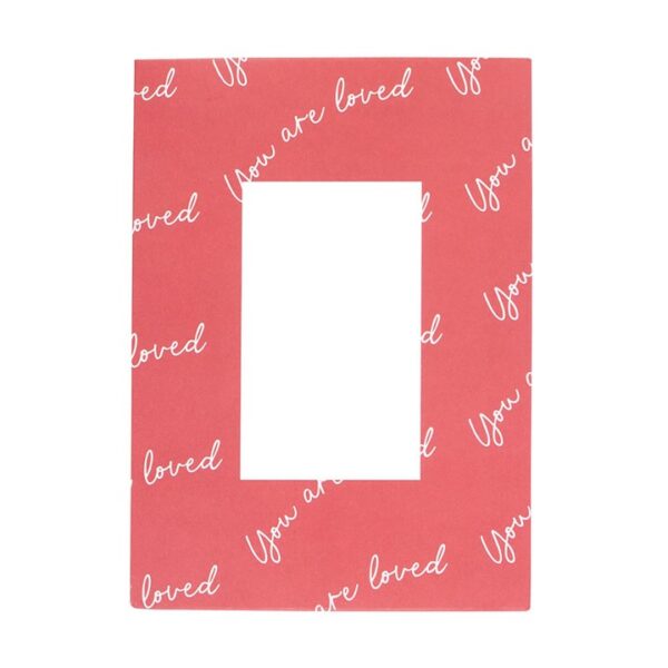 You Are Loved Heart Pendant Necklace Card