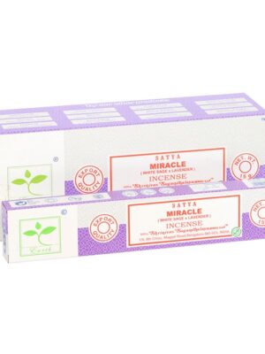 6 Packs of Miracle Earth Incense by Satya