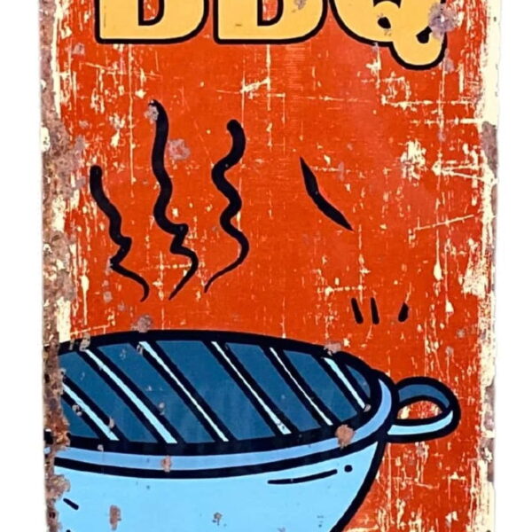 Metal Wall Sign - BBQ Barbeque