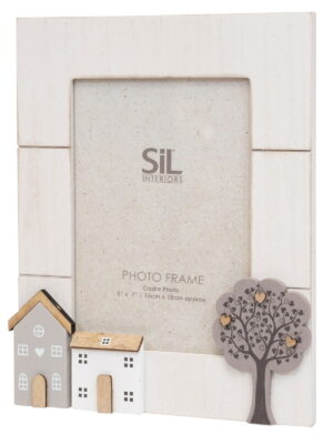 Wooden Houses Photo Frame 5x7