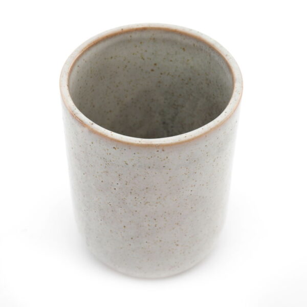 Taupe Ceramic Toothbrush Holder