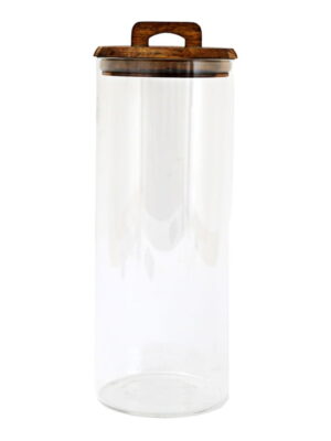 Glass Storage Jar with Acacia Lid 1.7L