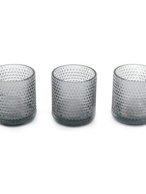 Set Of Three Synergy Tea Light Holders