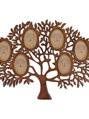 Wooden Multi Photo Frame, Tree Of Life Design