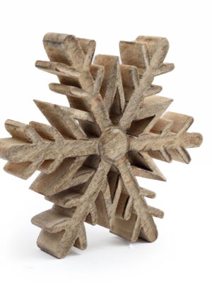 Wooden Snowflake Decoration