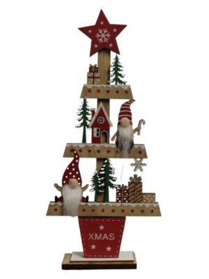 Freestanding Wooden Christmas Tree Ornament