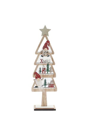 Freestanding Christmas Tree with Gonks Small