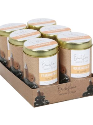 6 Tins of Elements Frankincense Jumbo Backflow Cones