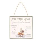 20cm Yule Altar MDF Hanging Sign