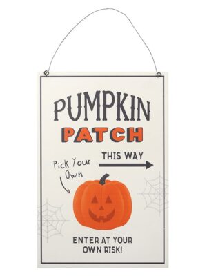 30cm Pumpkin Patch Hanging Sign