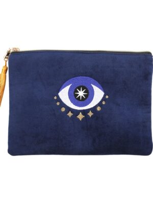 All Seeing Eye Velvet Make Up Bag