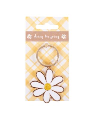 Daisy Enamel Keyring