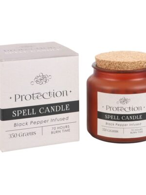 Black Pepper Infused Protection Spell Candle