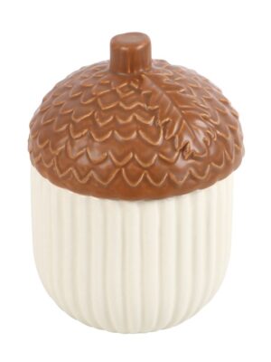 Autumn Acorn Ceramic Storage Jar