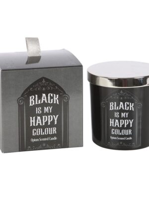 Black is My Happy Colour Opium Candle