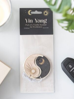 Pack of 2 Yin Yang Vanilla Scented Air Fresheners