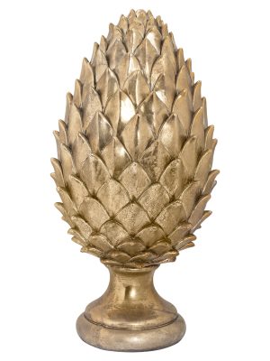 Tall Large Gold Pinecone Finial