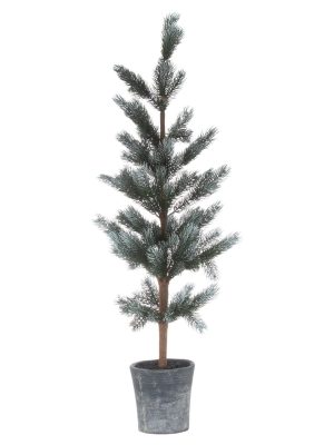 Christmas Fir Tree In Stone Pot