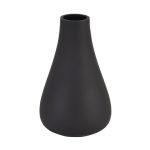 Black Tapered Glass Vase