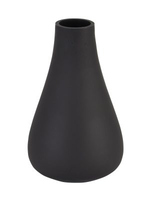 Black Tapered Glass Vase