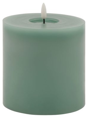 Luxe Collection Melt Effect 5x5 Sage LED Wax Candle
