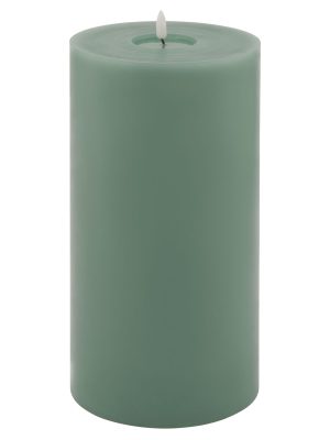 Luxe Collection Melt Effect 6x12 Sage LED Wax Candle