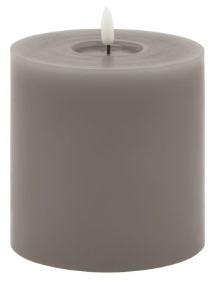 Luxe Collection Melt Effect 5x5 Grey LED Wax Candle