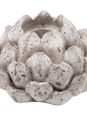 Large Stone Effect Acorn Tea Light Holder