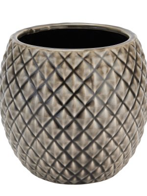 Seville Collection Grey Diamond Planter