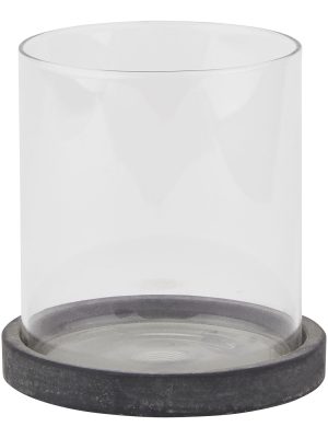 Amalfi Grey Hurricane Lantern