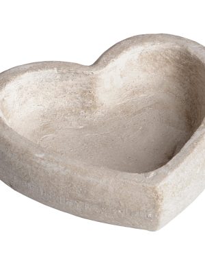 Deep Stone Heart Dish
