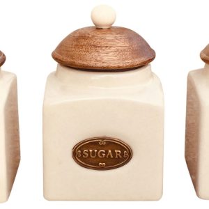 Ceramic Tea, Coffee & Sugar Jars