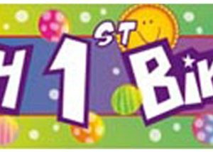 Happy 1st Birthday Banner