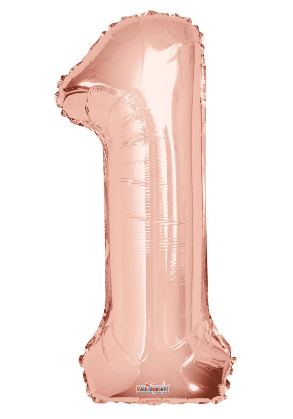 34""  Number Balloon - 1 - Rose Gold