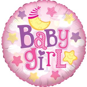 9"" Baby - Girl Moon Clear View