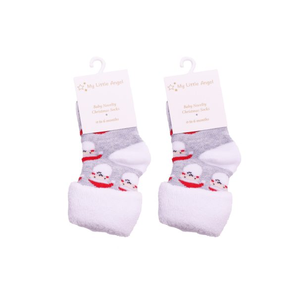Christmas Santa Socks (0-6 Month)