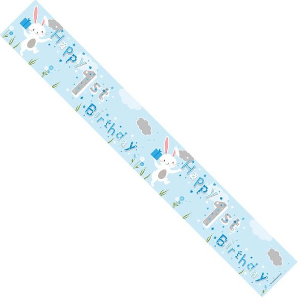 Male 1st Birthday Banner (pack Of 12)