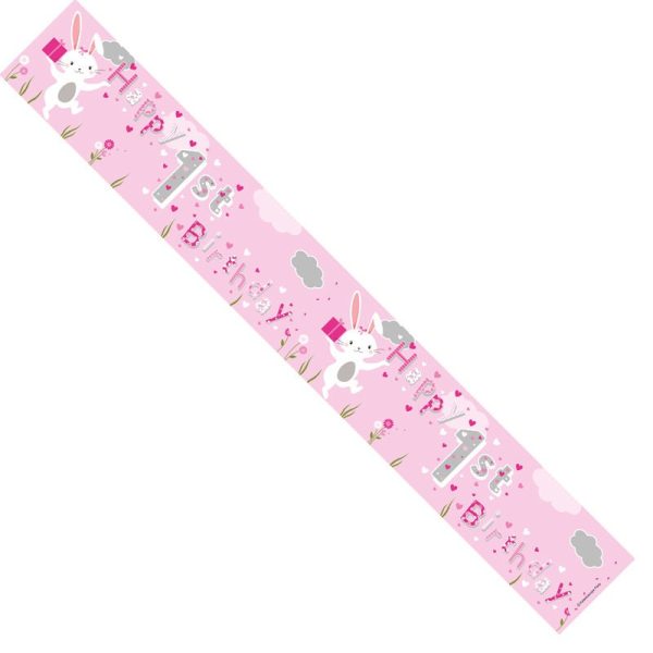 Happy 1st Birthday Giraffe Banner