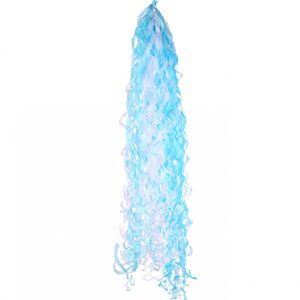 Baby Blue & White Balloon Tassels (For 18 Inch Balloons)