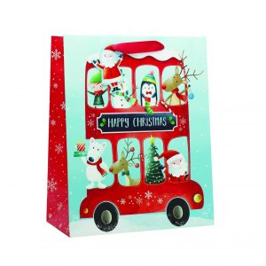 Christmas Bus Large Bag