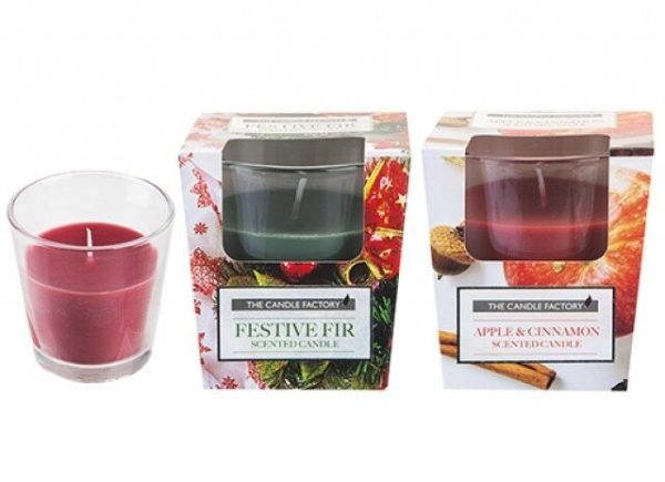 Christmas Glass Scented Candles