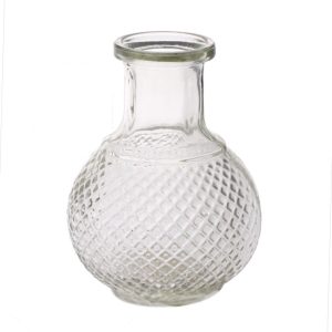 Clear Glass Onion Bottle (11.5cm x 9cm)