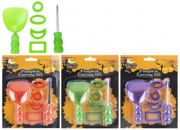 Assorted 6 Piece Pumpkin Carving Set